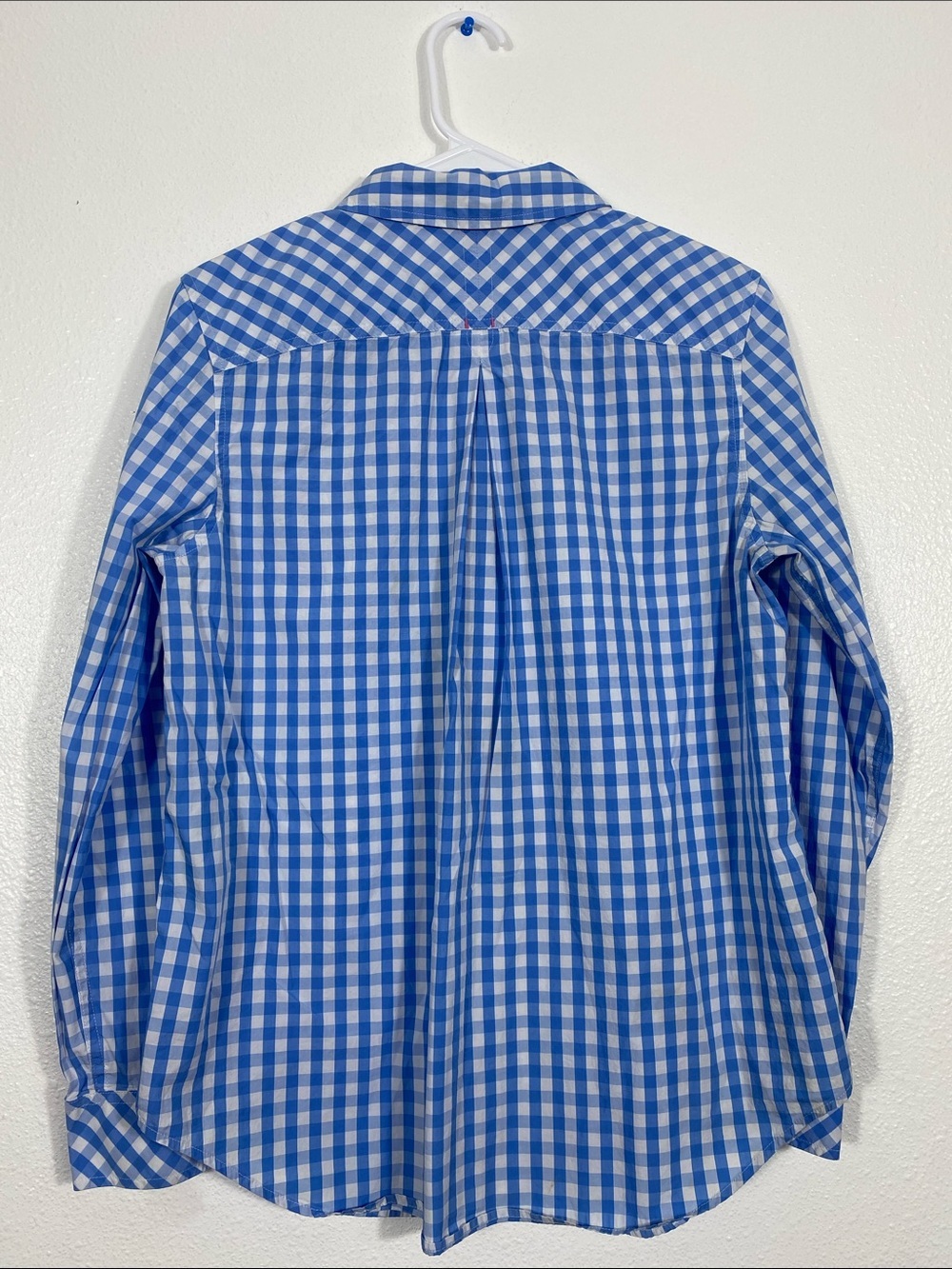 Vineyard Vines Blue and White Gingham Button-Down Shirt Size 8 100% Cotton - Picture 8 of 16